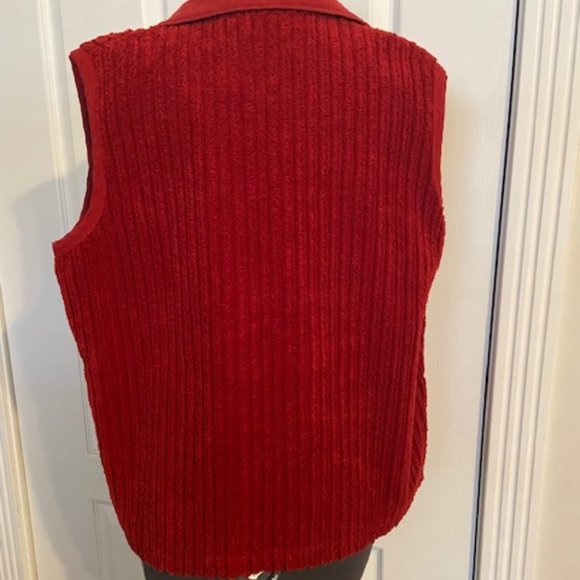 Coldwater Creek chenille vest - Picture 2 of 3